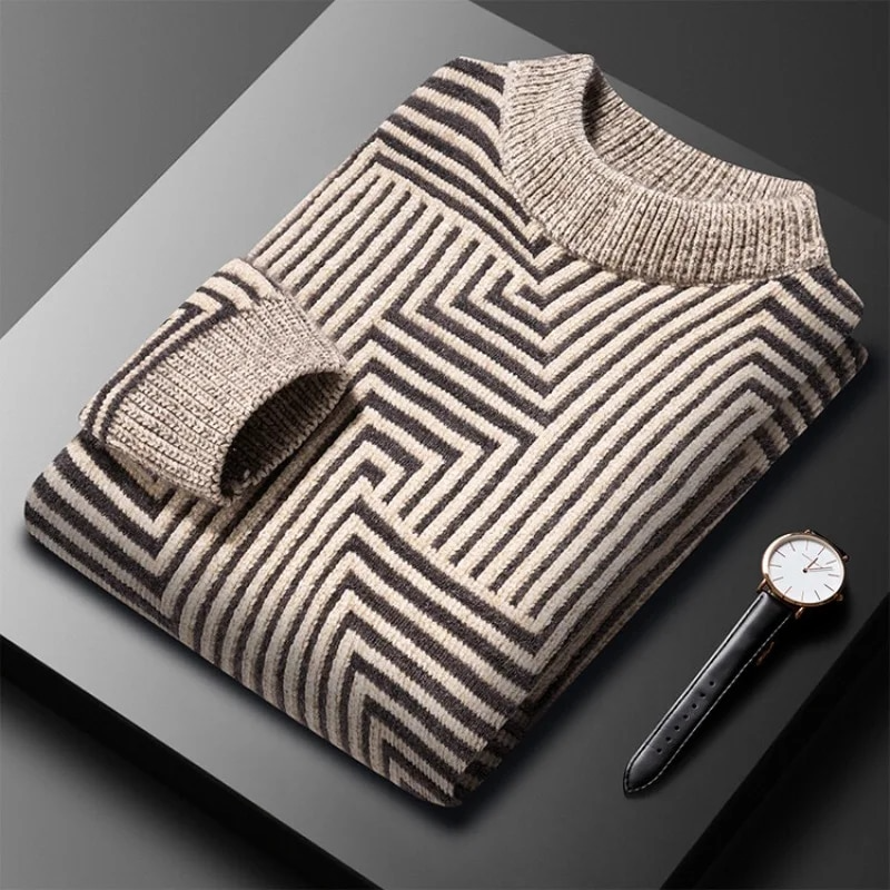 GeoStripe Comfort Sweater