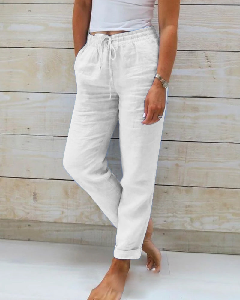 Cotton-linen Comfort Pants