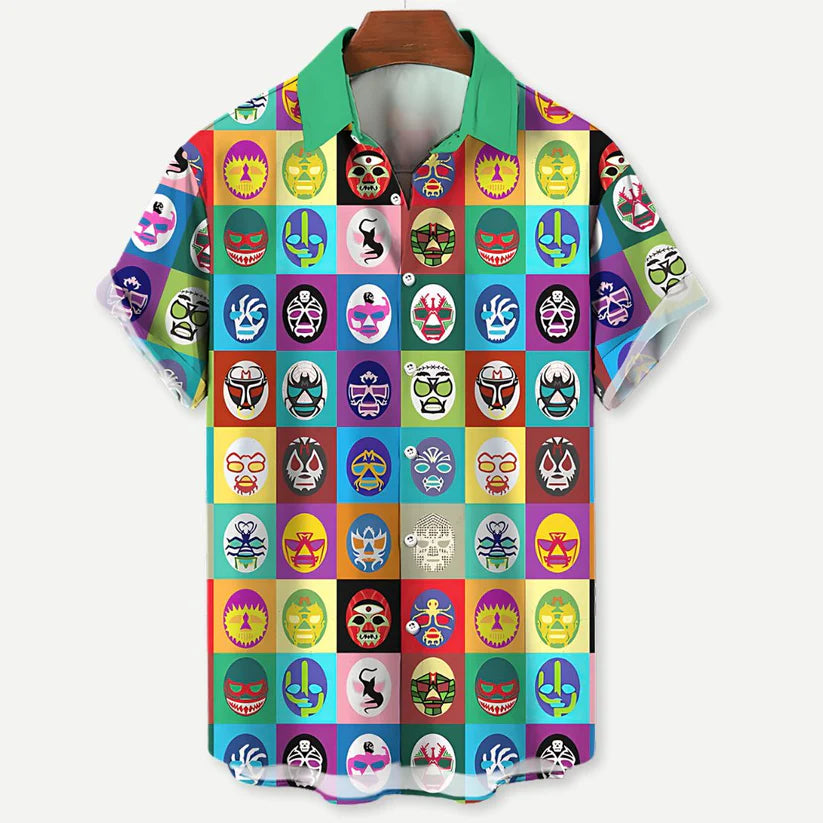 Relaxed Luchador Masks Shirt