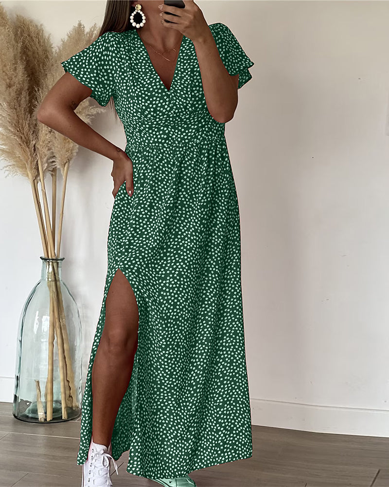 Cynthia™ | Sexy Side Slit Maxi Dress