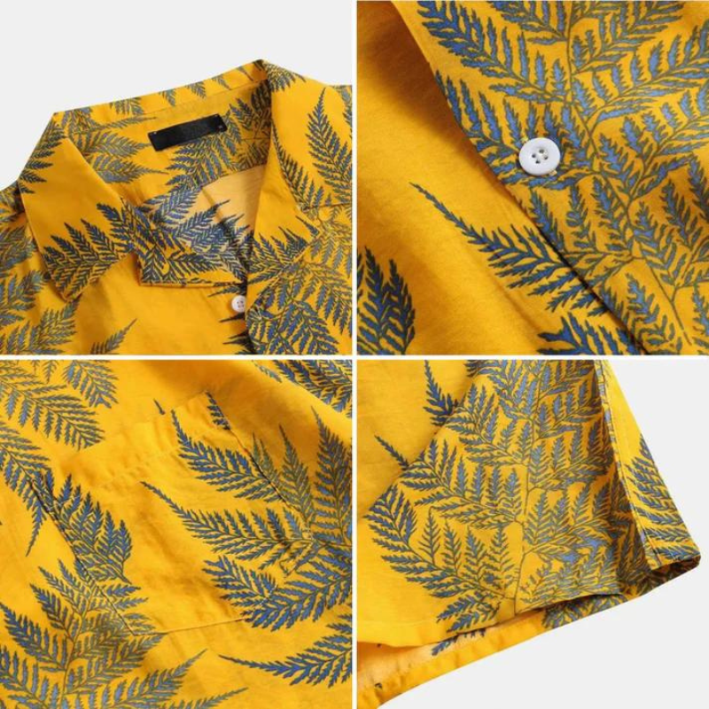 Sunny Palm Cotton Shirt