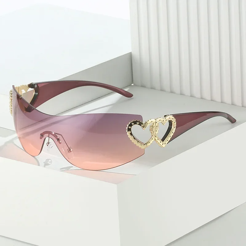 Heart Rhinestone Sunglasses