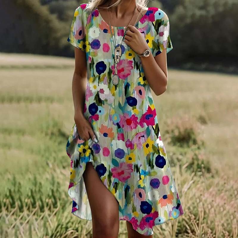 Colorful Floral Dress