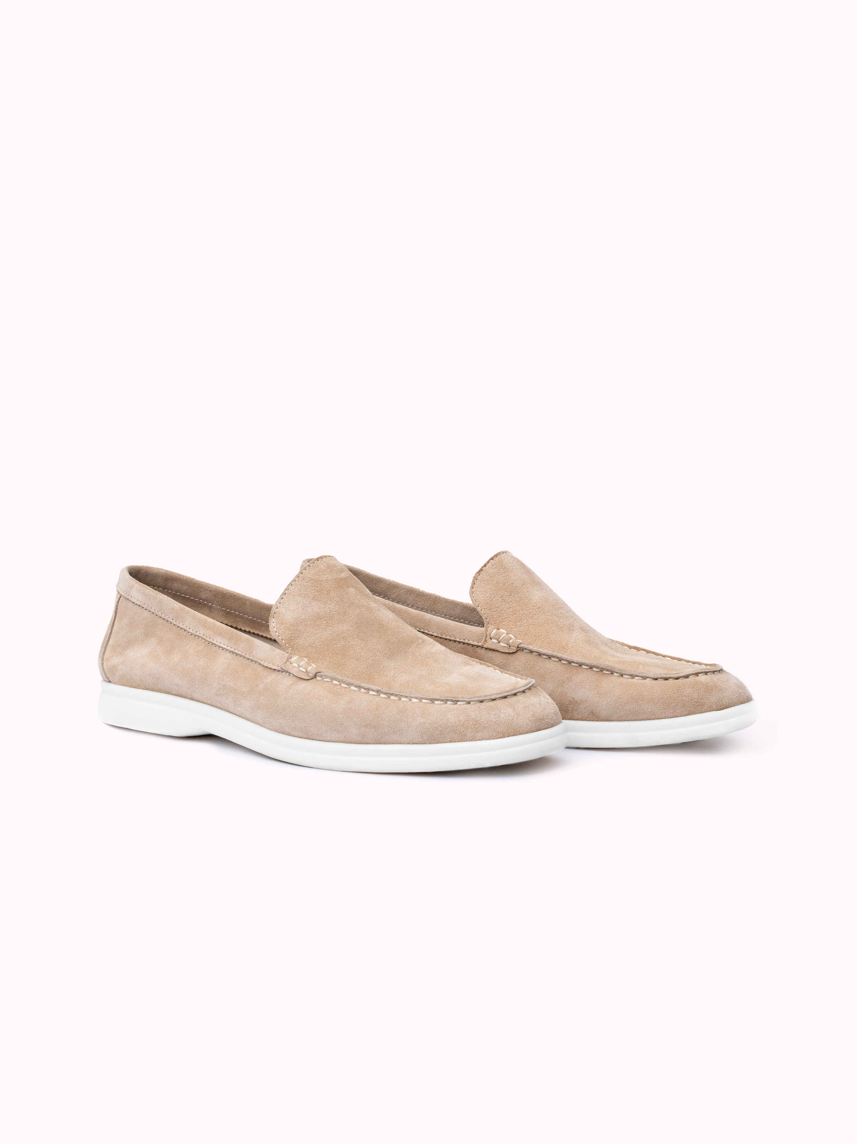 Marina Suede Loafers Beige