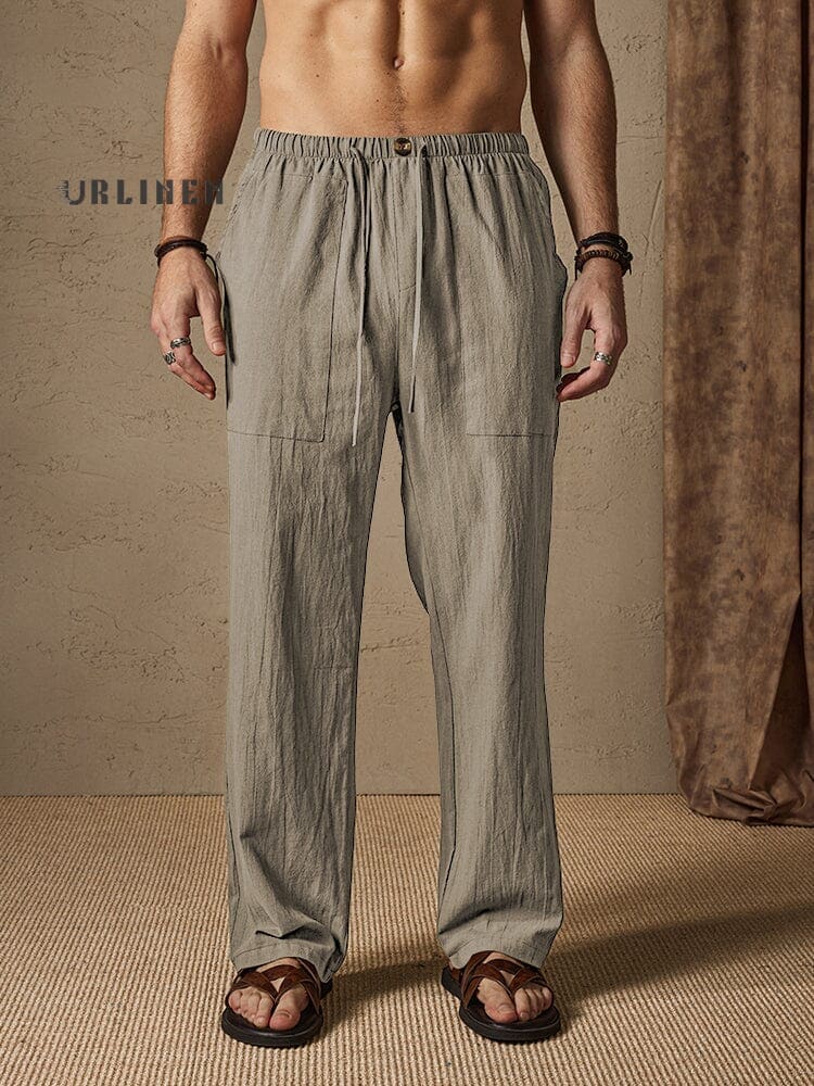 Casual Cotton-Linen Pants