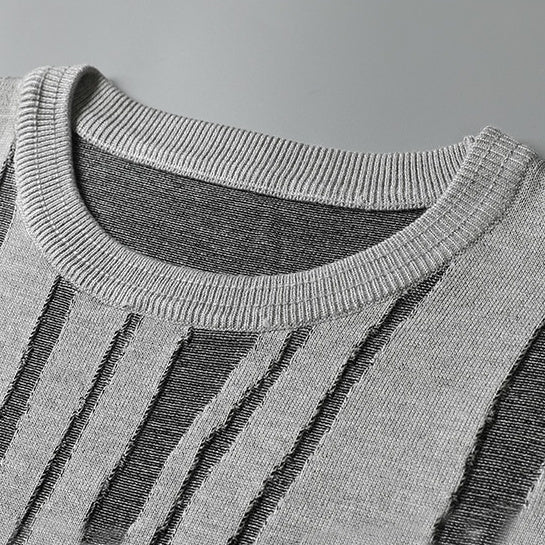 Hype Jacquard Ice Silk Knit T-Shirt