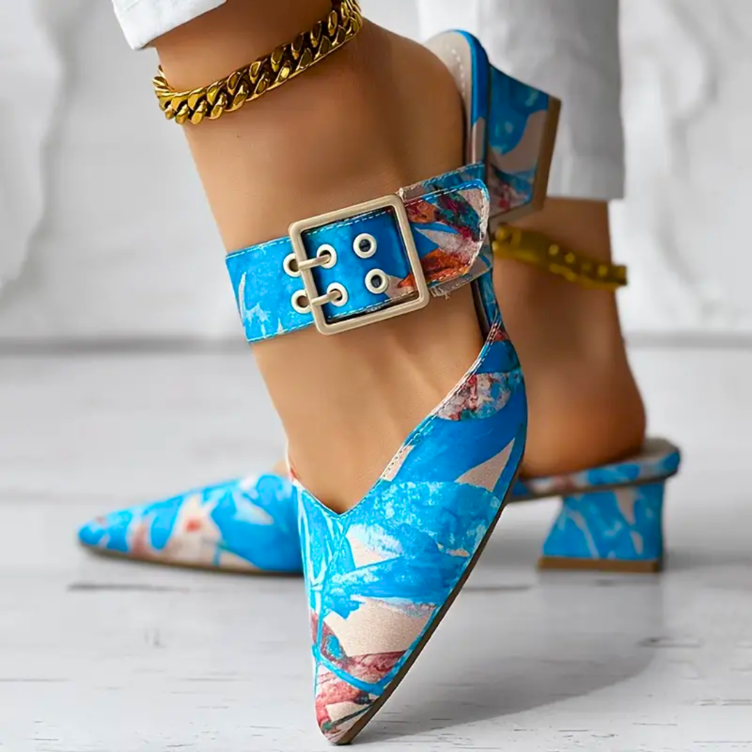 Floral Coloured Heel