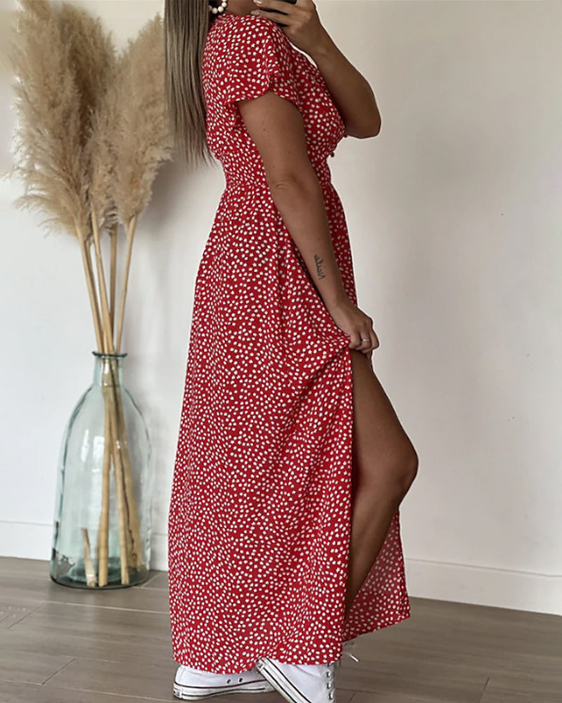 Cynthia™ | Sexy Side Slit Maxi Dress