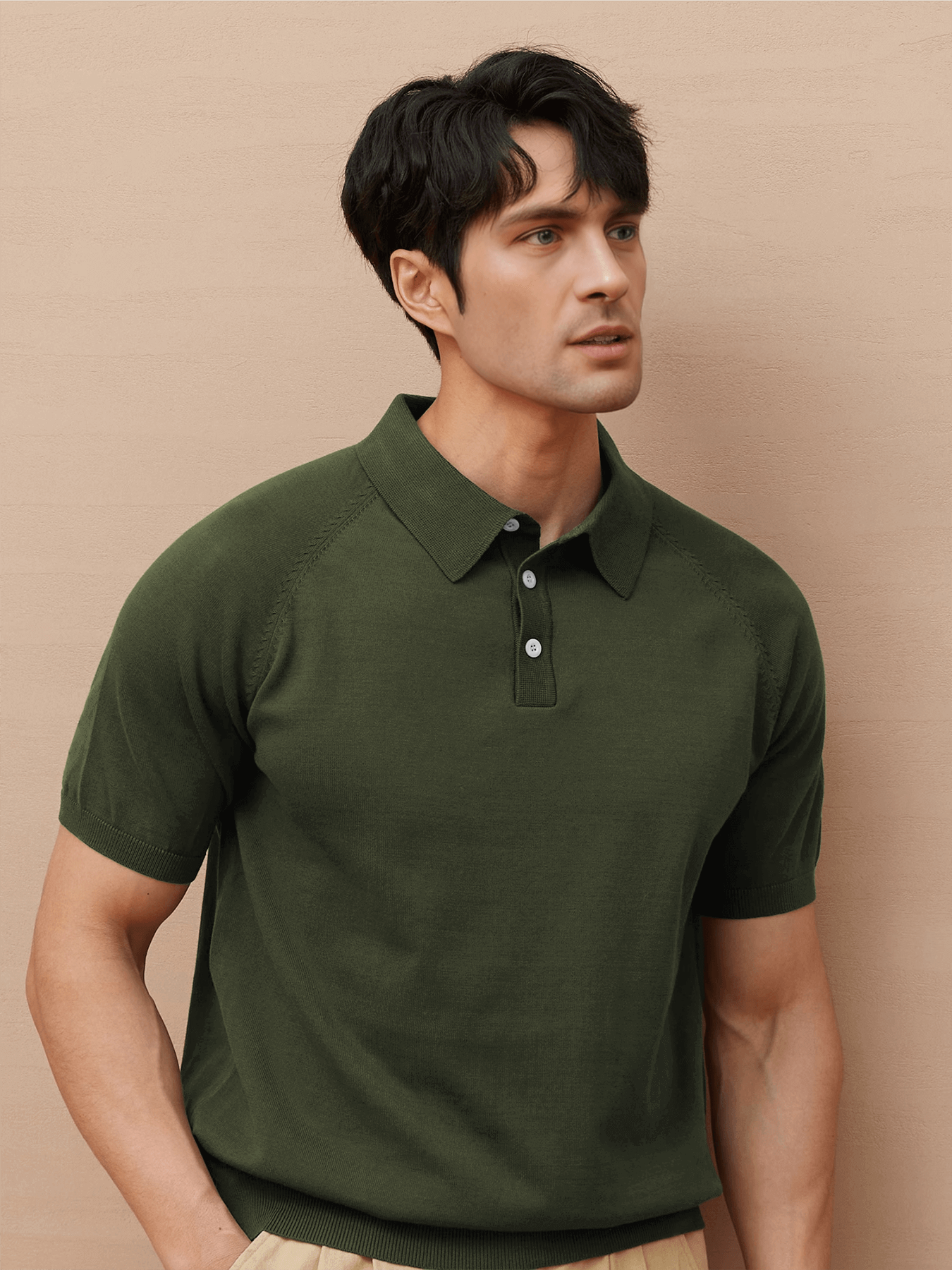 Short Sleeve Knitted Polo