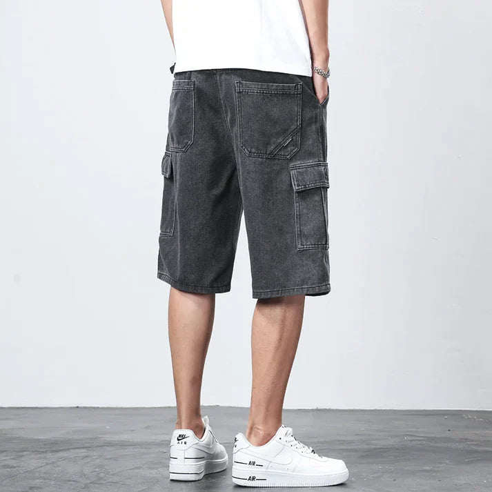 Bermuda Denim Cargo Shorts