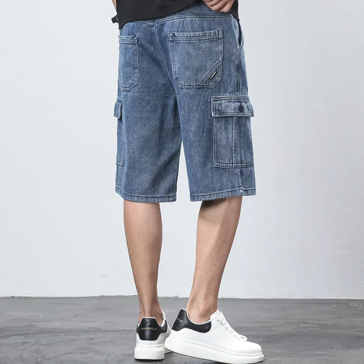 Bermuda Denim Cargo Shorts