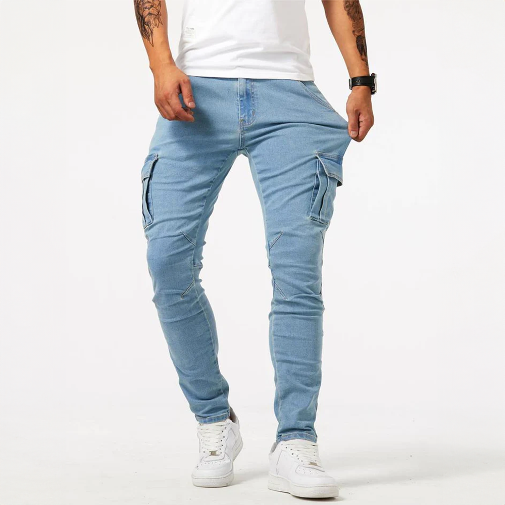 Vienna Denim Cargo Jeans