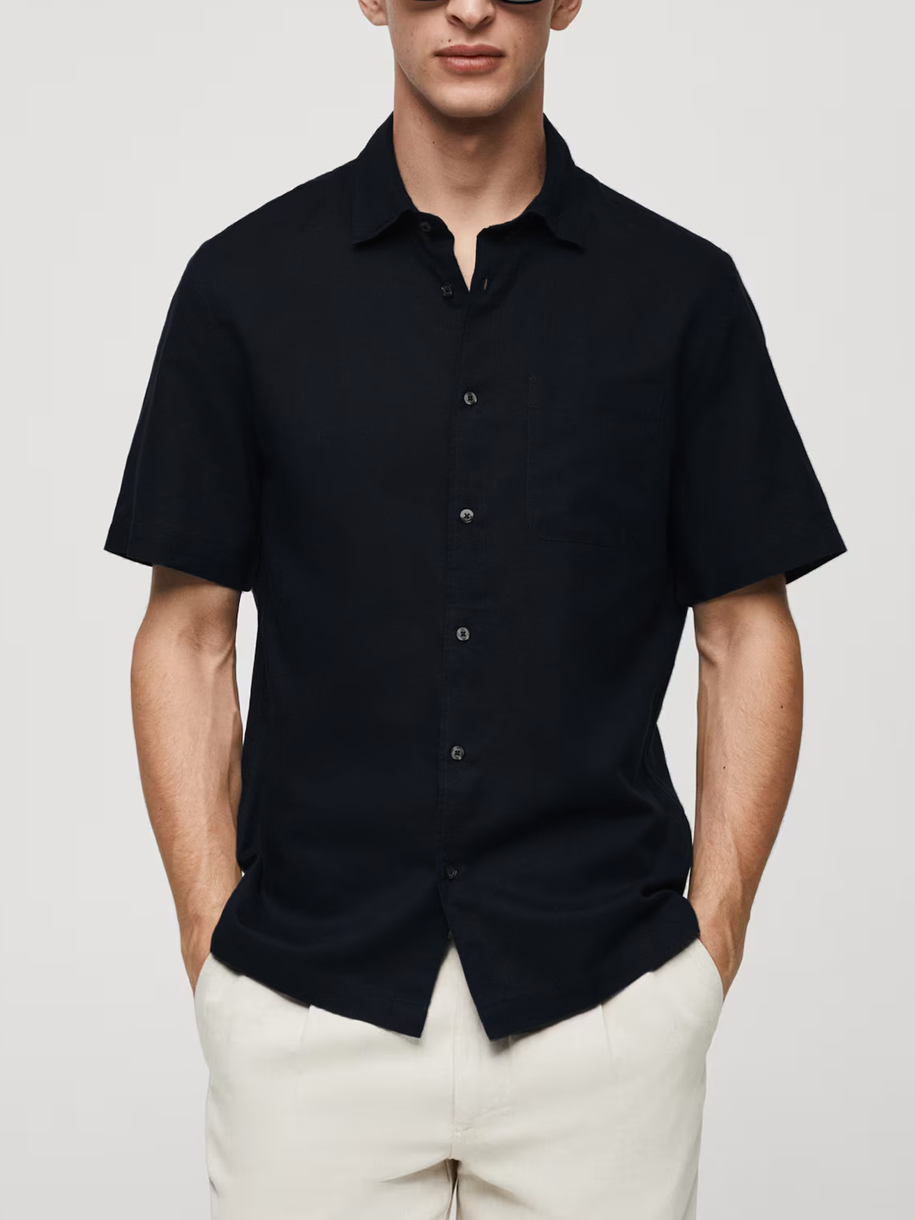 Cannes Linen Shirt Black