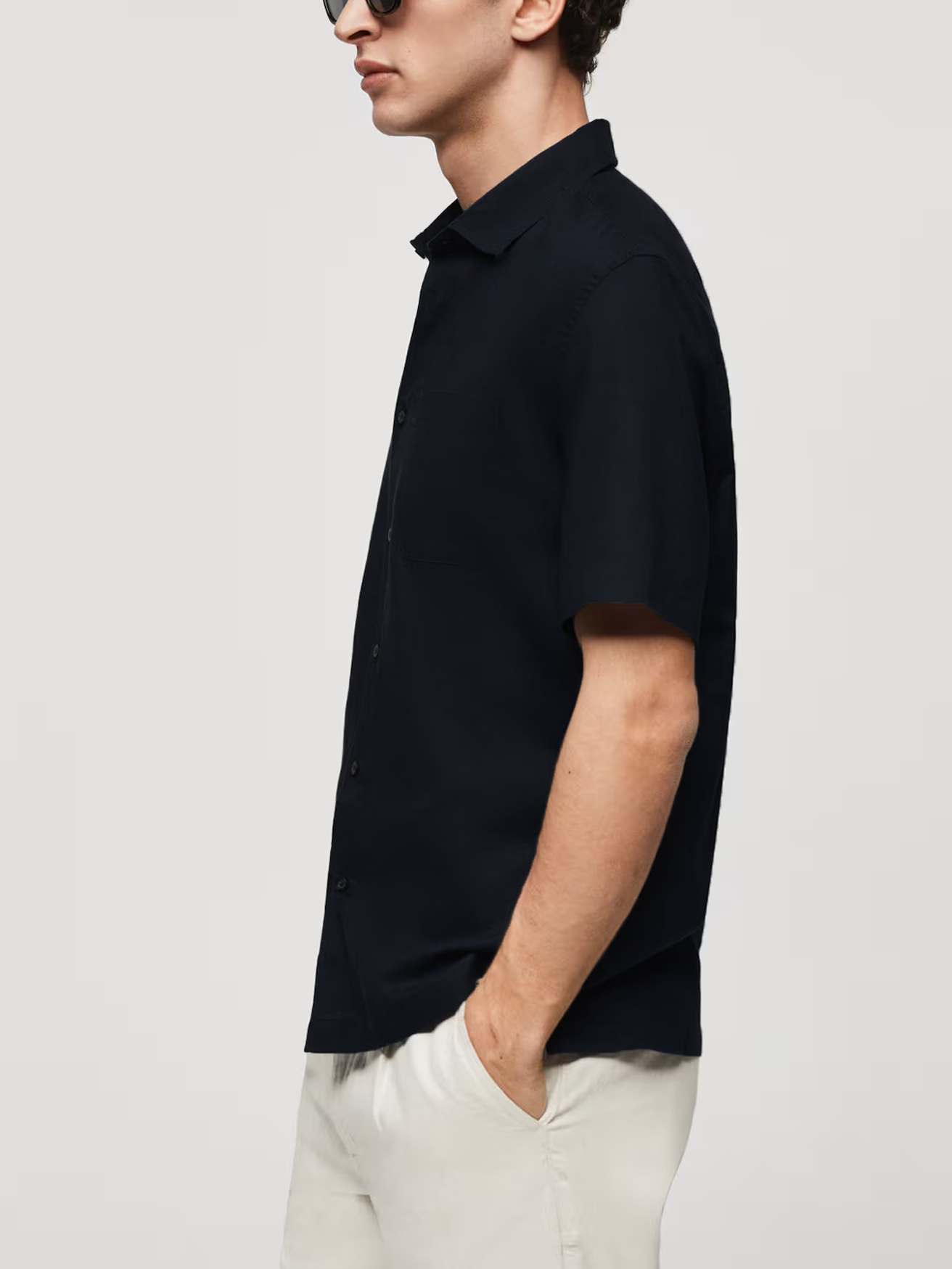 Cannes Linen Shirt Black