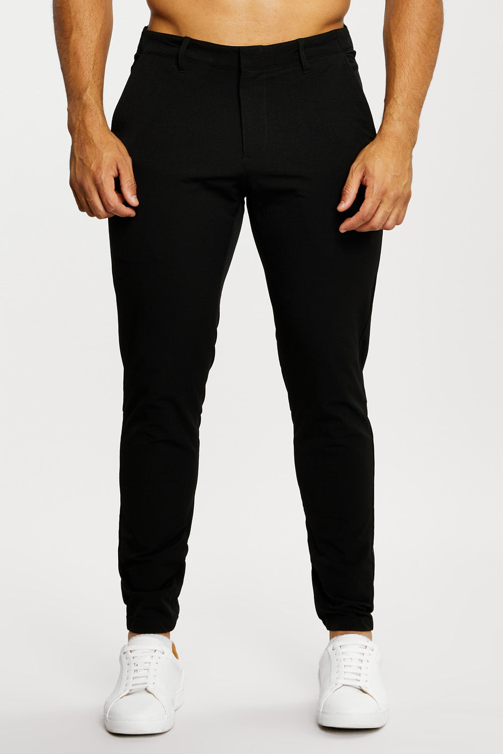 Stretch-Fit Tech Pants Black