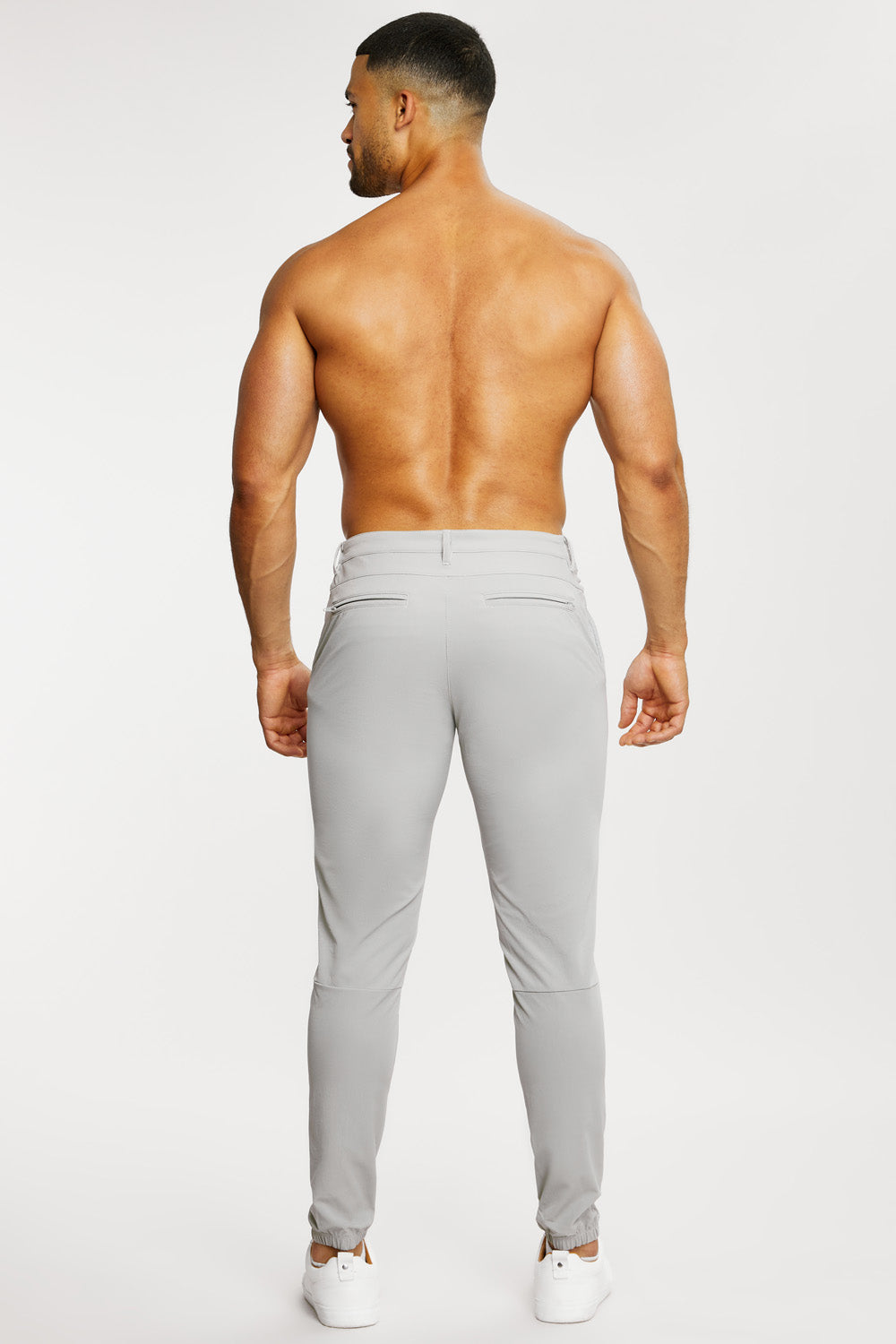 Stretch-Fit Tech Pants Dove Grey