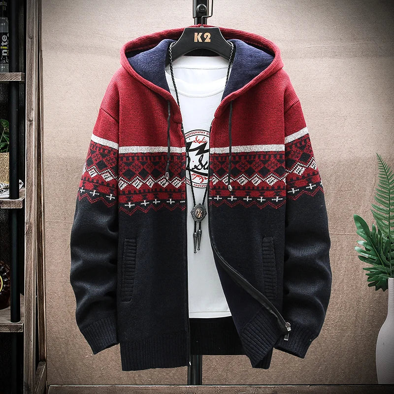 Plaid Fleece Hoodie