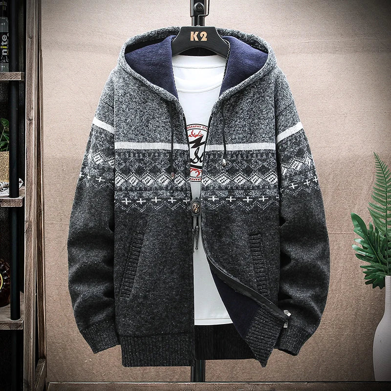 Plaid Fleece Hoodie