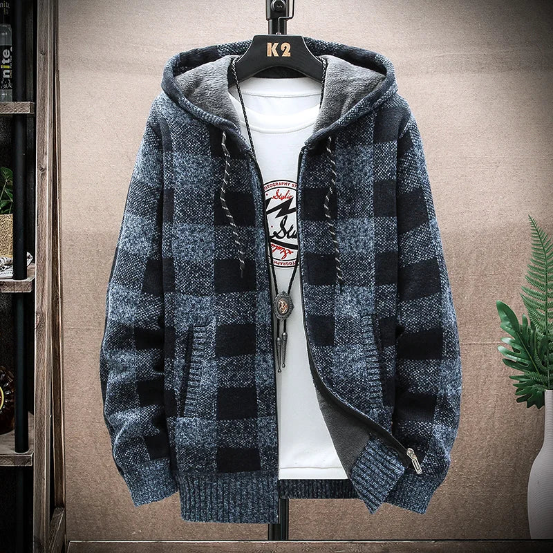 Plaid Fleece Hoodie