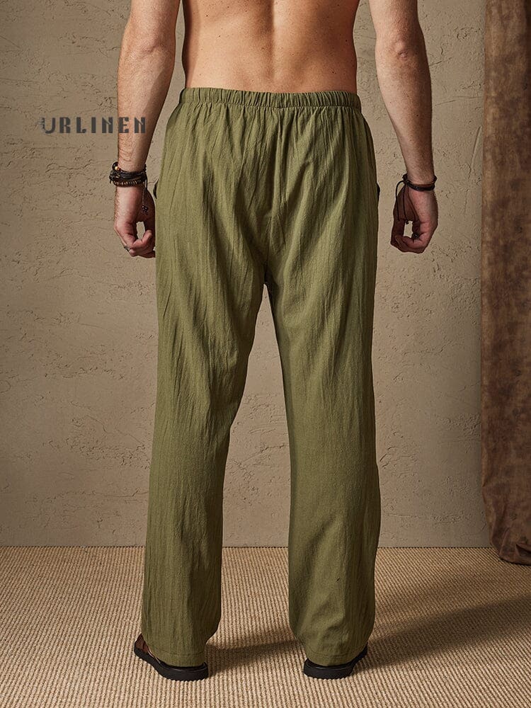 Casual Cotton-Linen Pants