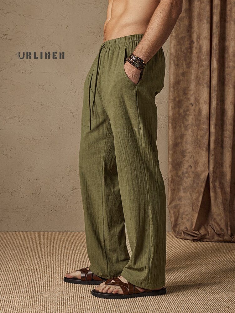 Casual Cotton-Linen Pants