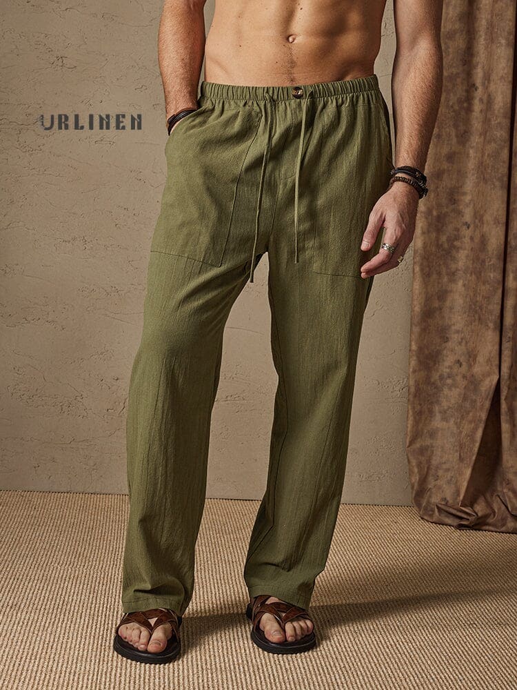 Casual Cotton-Linen Pants