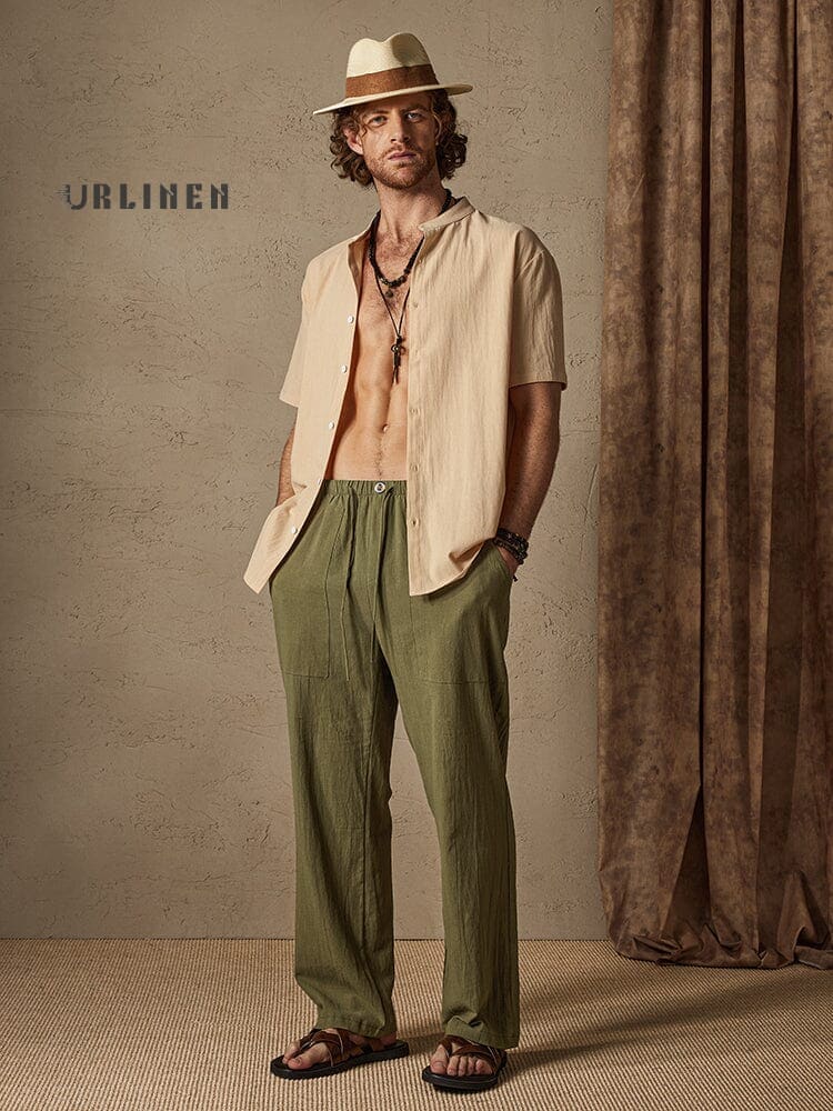 Casual Cotton-Linen Pants