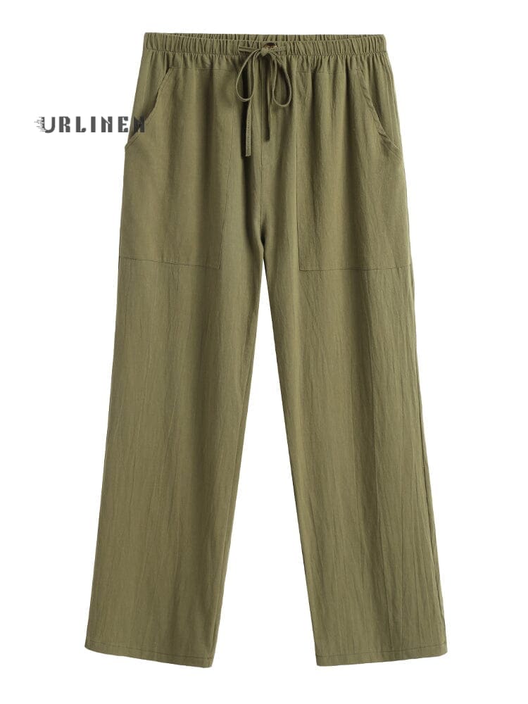 Casual Cotton-Linen Pants