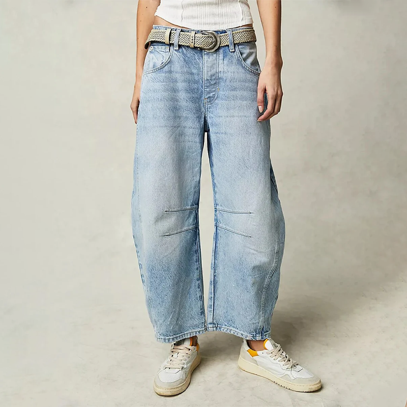 Wide-leg Comfort Jeans