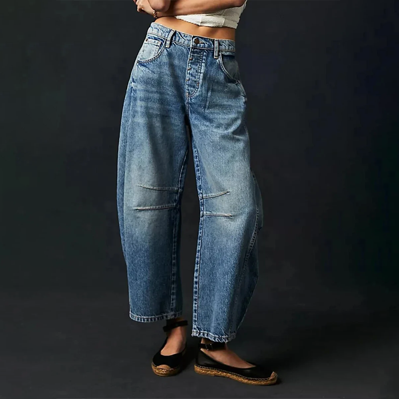 Wide-leg Comfort Jeans