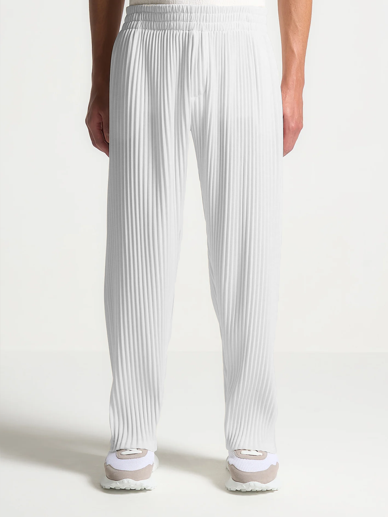 Santorini Pleated Trousers White