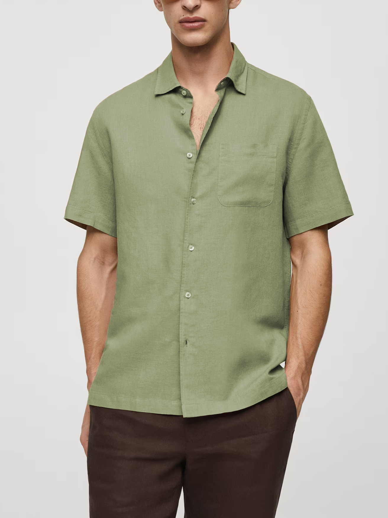 Cannes Linen Shirt Mint Green