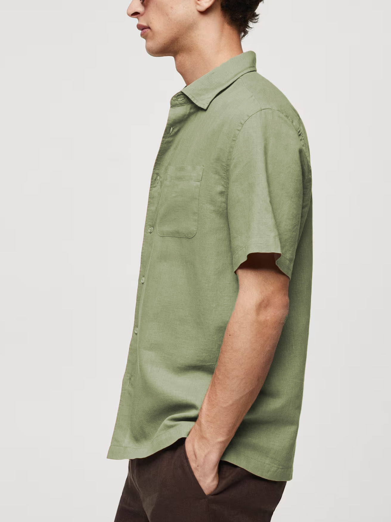 Cannes Linen Shirt Mint Green