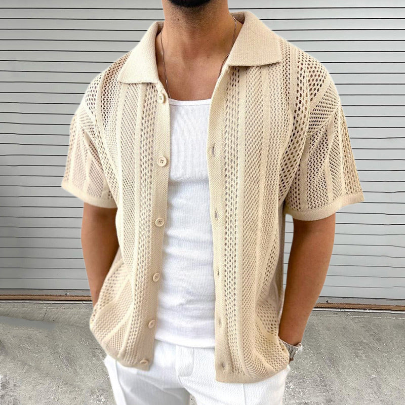 Milos Knitted Button Down