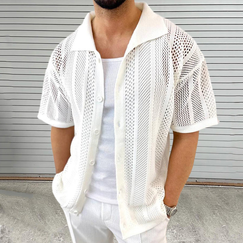 Milos Knitted Button Down