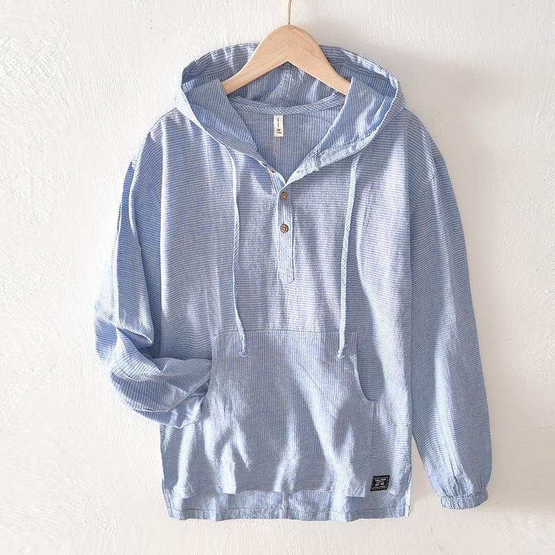 Oxford Linen Hoodie