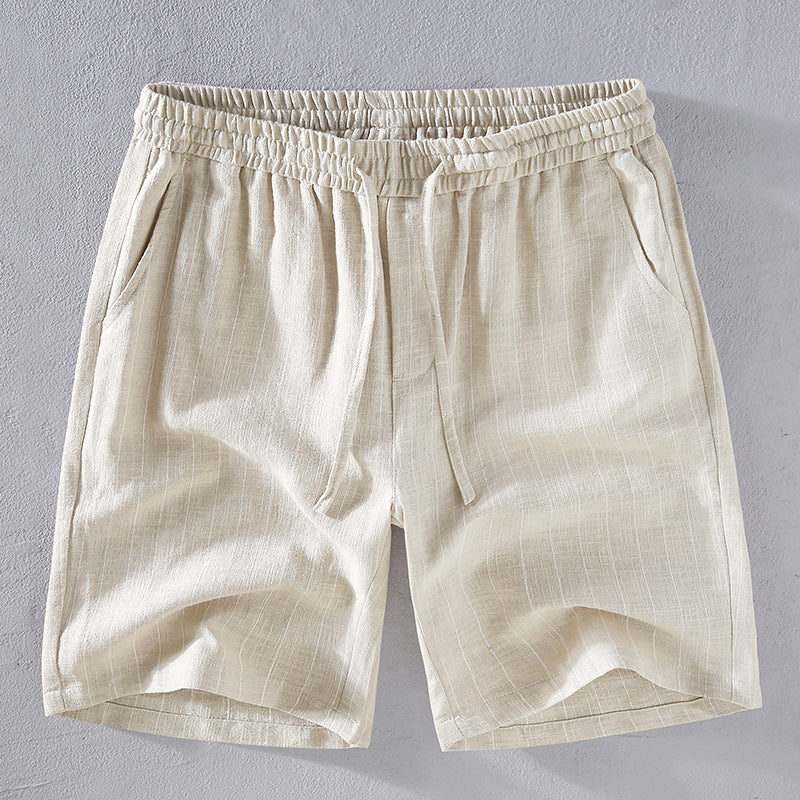 Oxford Linen Pinstripe Shorts