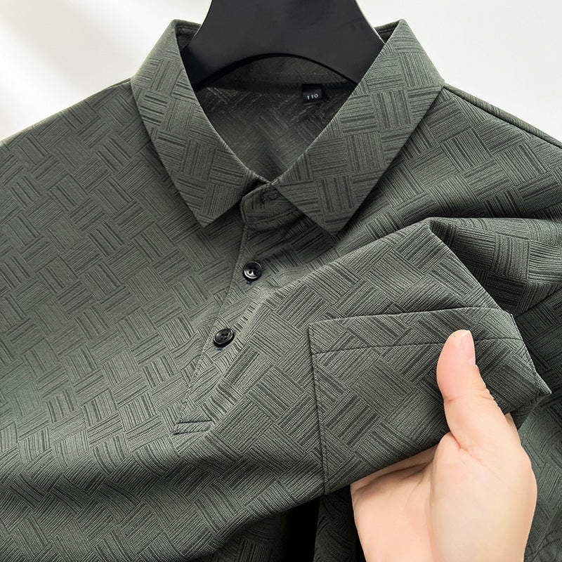 Luca Geometric Polo Shirt