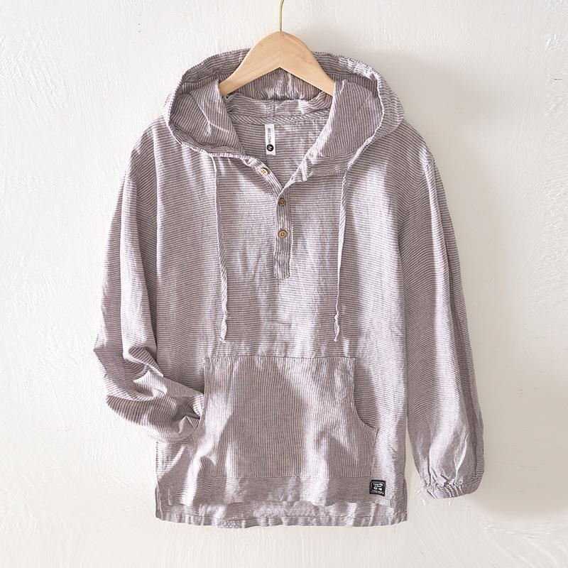 Oxford Linen Hoodie