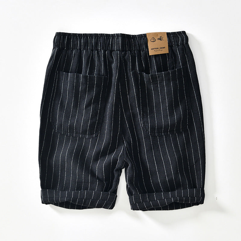 Oxford Linen Pinstripe Shorts