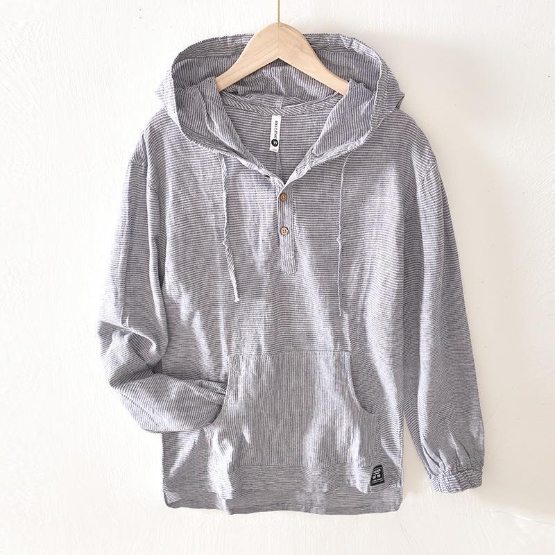 Oxford Linen Hoodie