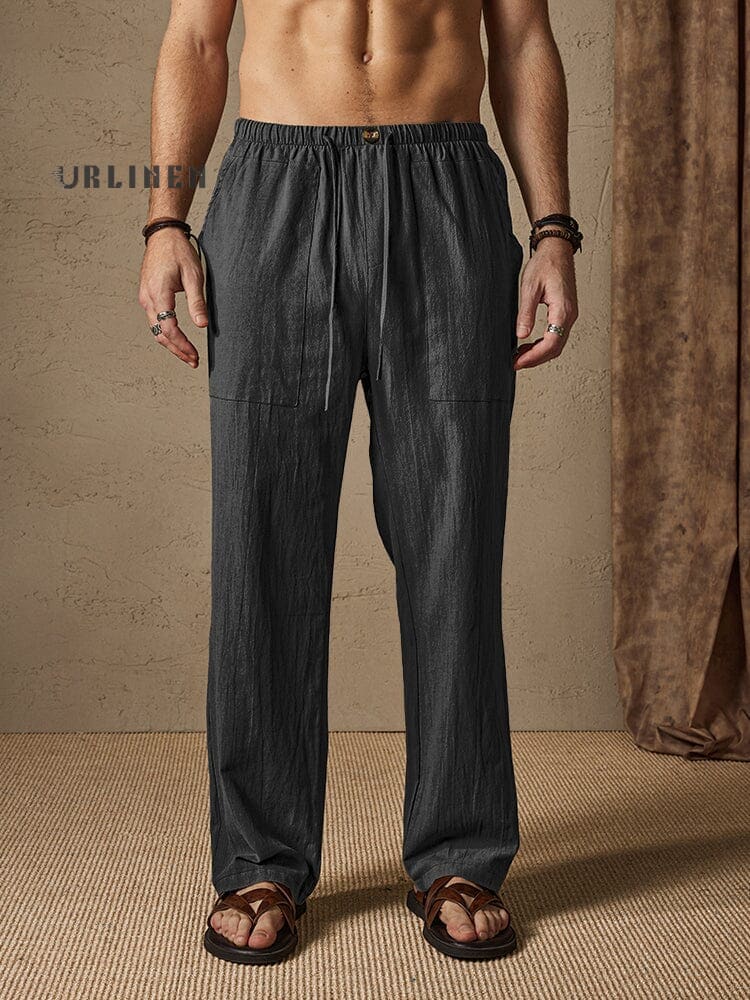 Casual Cotton-Linen Pants