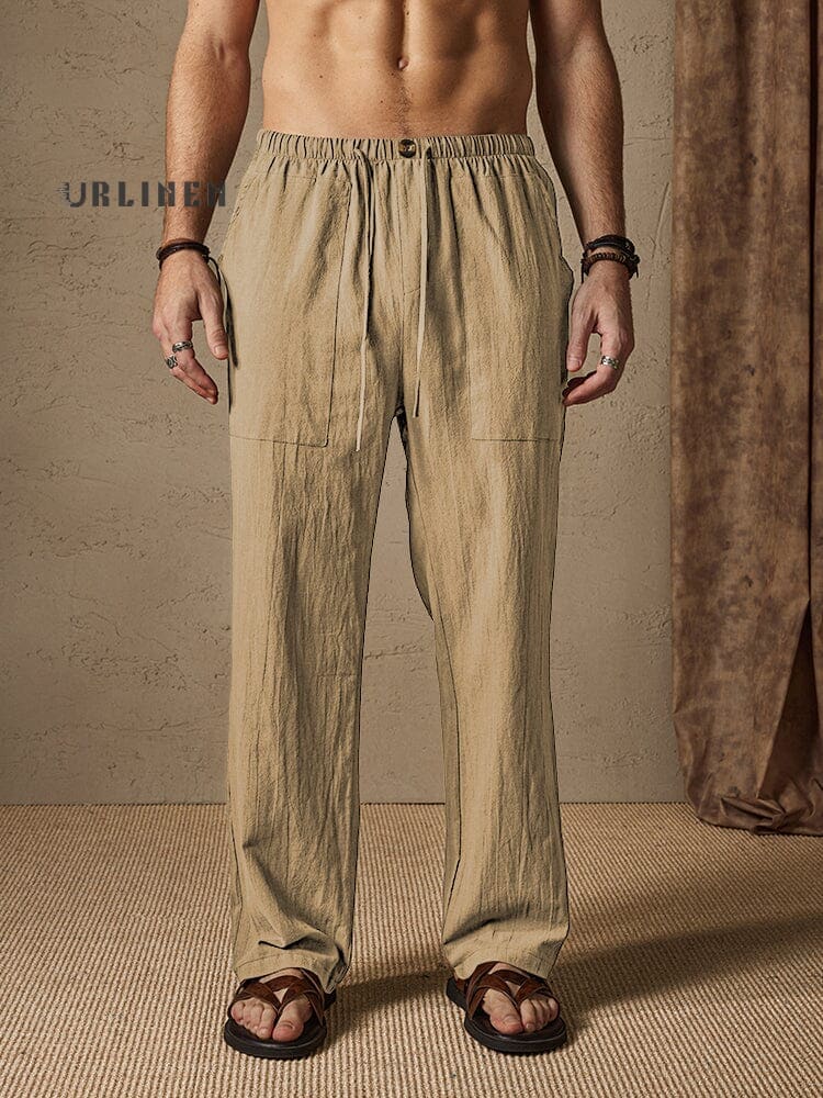 Casual Cotton-Linen Pants