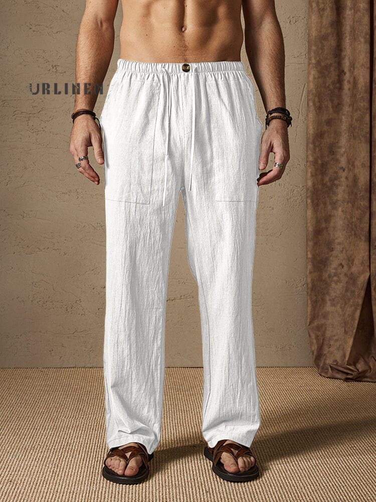 Casual Cotton-Linen Pants