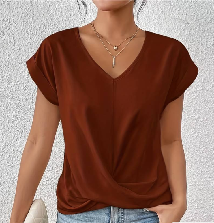 Casual V-Neck T-Shirt