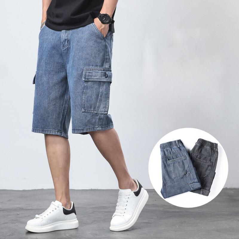 Bermuda Denim Cargo Shorts