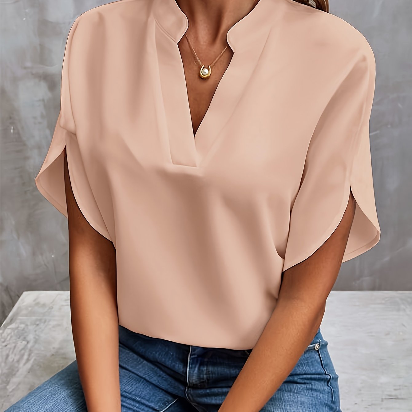 Flared Sleeve Blouse