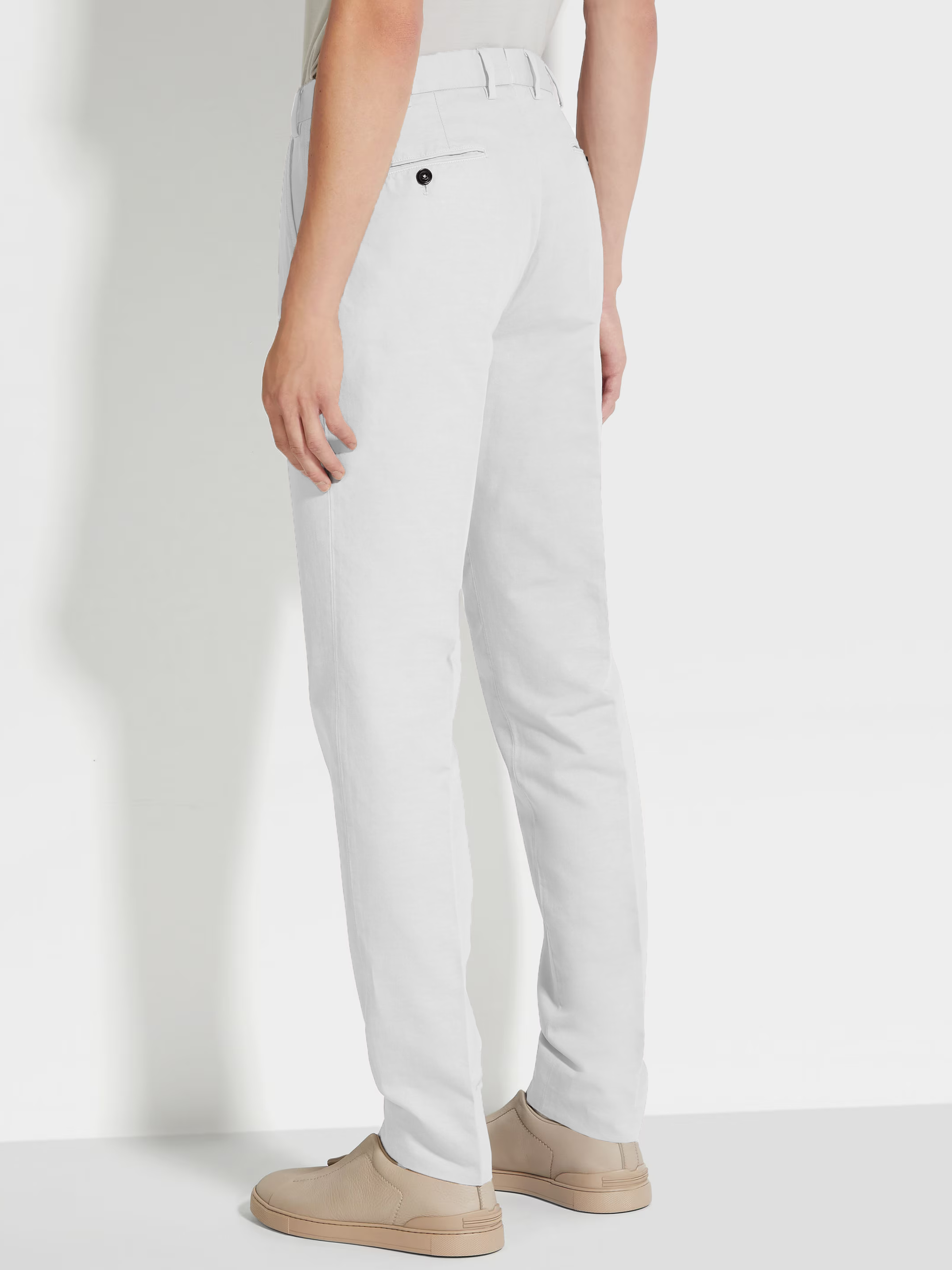 Adria Linen Trousers White