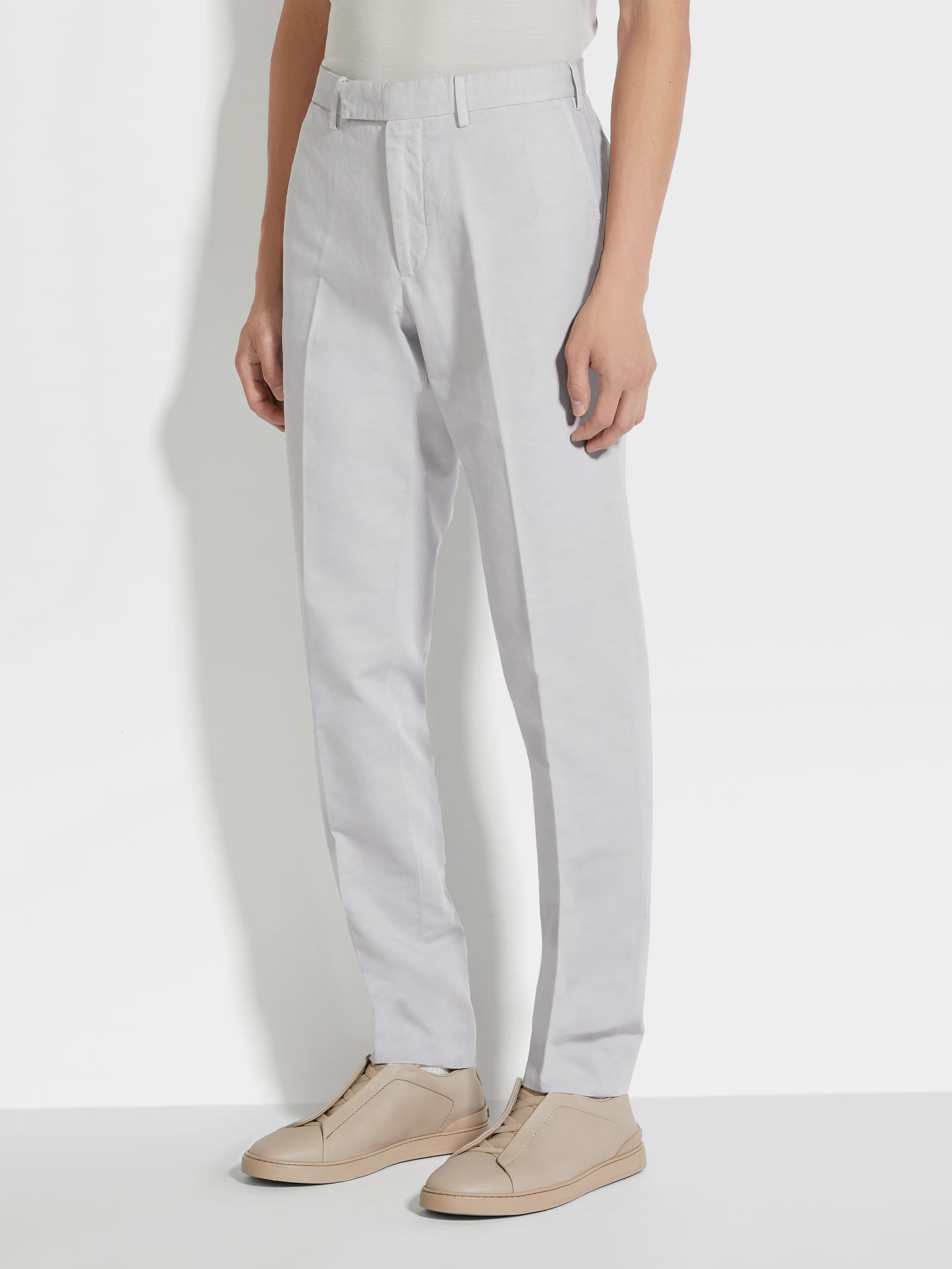 Adria Linen Trousers White