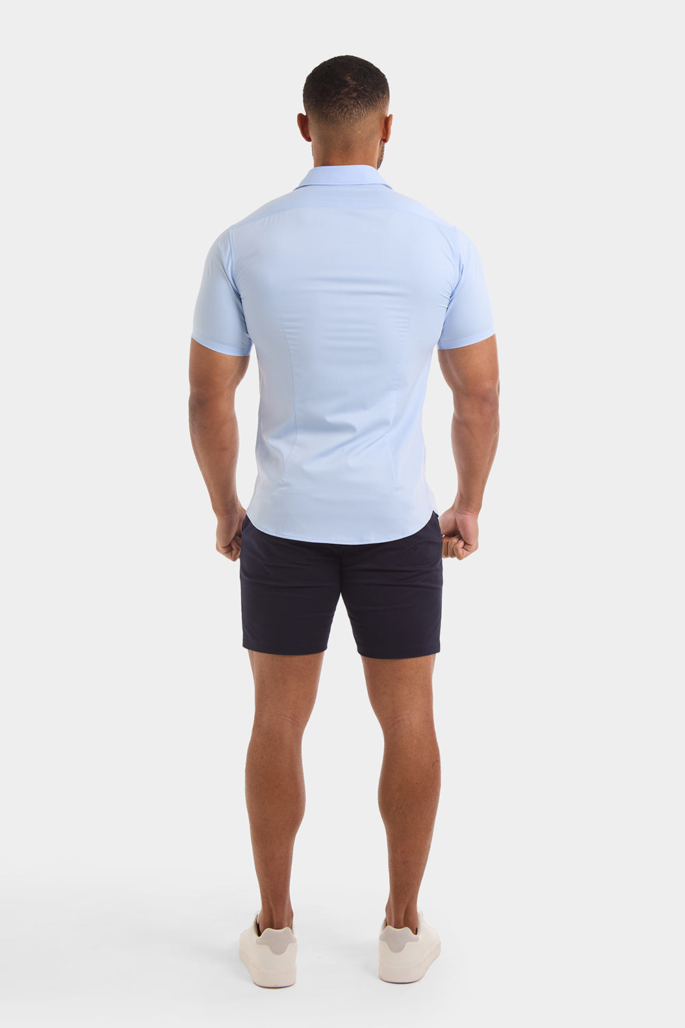 Hercules Muscle-Fit Chino Shorts Navy